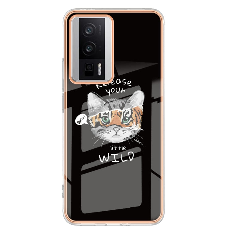 For Xiaomi Poco F5 Pro 5G / Redmi K60 Electroplating Marble Dual-side IMD Phone Case(Natural Growth) - Xiaomi Cases by buy2fix | Online Shopping UK | buy2fix