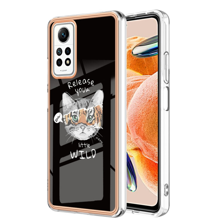 For Xiaomi Redmi Note 12 Pro 4G Global Electroplating Marble Dual-side IMD Phone Case(Natural Growth) - Xiaomi Cases by buy2fix | Online Shopping UK | buy2fix