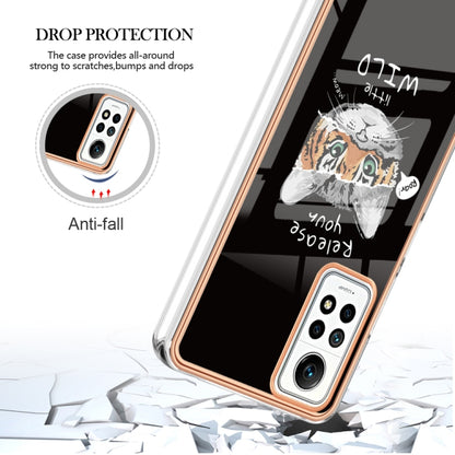 For Xiaomi Redmi Note 12 Pro 4G Global Electroplating Marble Dual-side IMD Phone Case(Natural Growth) - Xiaomi Cases by buy2fix | Online Shopping UK | buy2fix