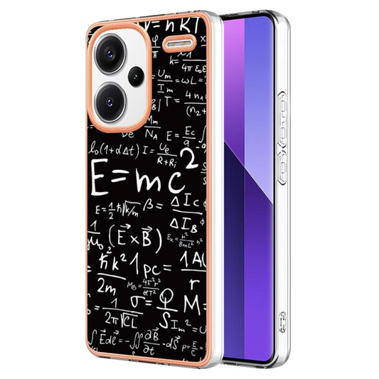 For Xiaomi Redmi Note 13 Pro+ 5G Electroplating Marble Dual-side IMD Phone Case(Equation) - Note 13 Pro+ Cases by buy2fix | Online Shopping UK | buy2fix