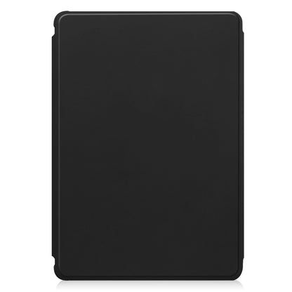 For Samsung Galaxy Tab S9 360 Rotation Transparent Smart Leather Case(Black) - Galaxy Tab S9 Cases by buy2fix | Online Shopping UK | buy2fix