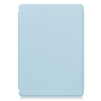 For Samsung Galaxy Tab S9 360 Rotation Transparent Smart Leather Case(Sky Blue) - Galaxy Tab S9 Cases by buy2fix | Online Shopping UK | buy2fix