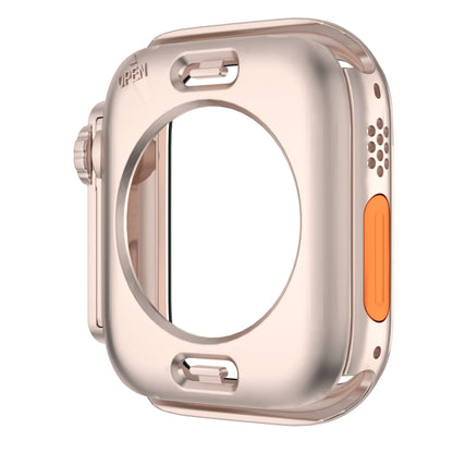 For Apple Watch Series 6 / 5 / 4 / SE 40mm Change to Ultra 49mm Waterproof All-Inclusive Film Hybrid PC Watch Case(Rose Gold) - Watch Cases by buy2fix | Online Shopping UK | buy2fix