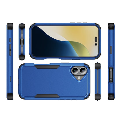 For iPhone 16 Plus Commuter Shockproof TPU + PC Phone Case(Royal Blue+Black) - iPhone 16 Plus Cases by buy2fix | Online Shopping UK | buy2fix