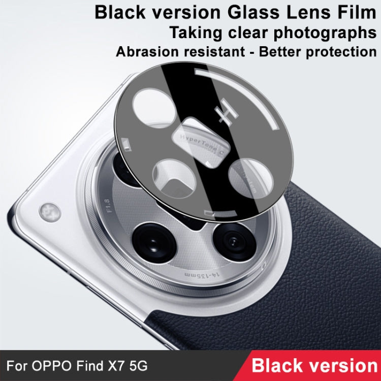 For OPPO Find X7 5G IMAK Rear Camera Lens Glass Film Black Version - For OPPO by imak | Online Shopping UK | buy2fix