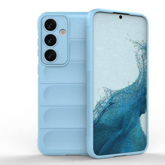 For Samsung Galaxy S24+ 5G Magic Shield TPU + Flannel Phone Case(Light Blue) - Galaxy S24+ 5G Cases by buy2fix | Online Shopping UK | buy2fix