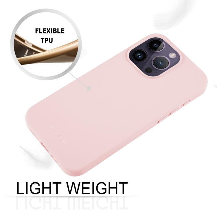 For iPhone 15 Pro Max GOOSPERY SILICONE Silky Soft TPU Phone Case(Pink) - iPhone 15 Pro Max Cases by GOOSPERY | Online Shopping UK | buy2fix