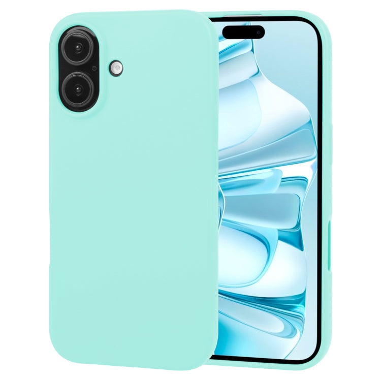 For iPhone 16 GOOSPERY SOFT FEELING Liquid TPU Soft Phone Case(Mint Green) - iPhone 16 Cases by GOOSPERY | Online Shopping UK | buy2fix