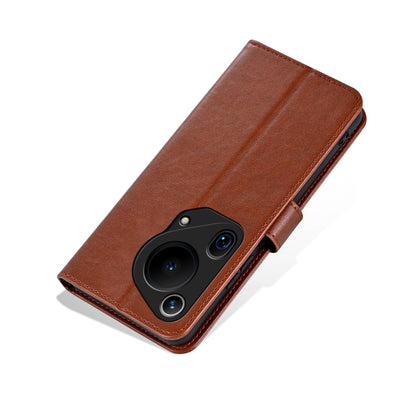 For Huawei Pura 70 Ultra AZNS Sheepskin Texture Flip Leather Phone Case(Brown) - Huawei Cases by AZNS | Online Shopping UK | buy2fix