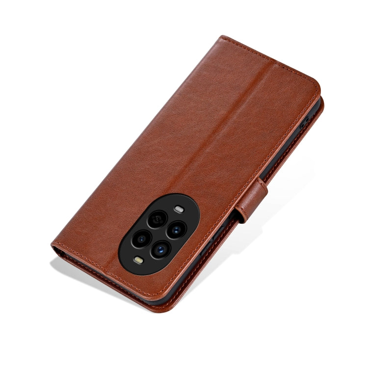 For Huawei nova13 Pro AZNS Sheepskin Texture Flip Leather Phone Case(Brown) - Huawei Cases by AZNS | Online Shopping UK | buy2fix