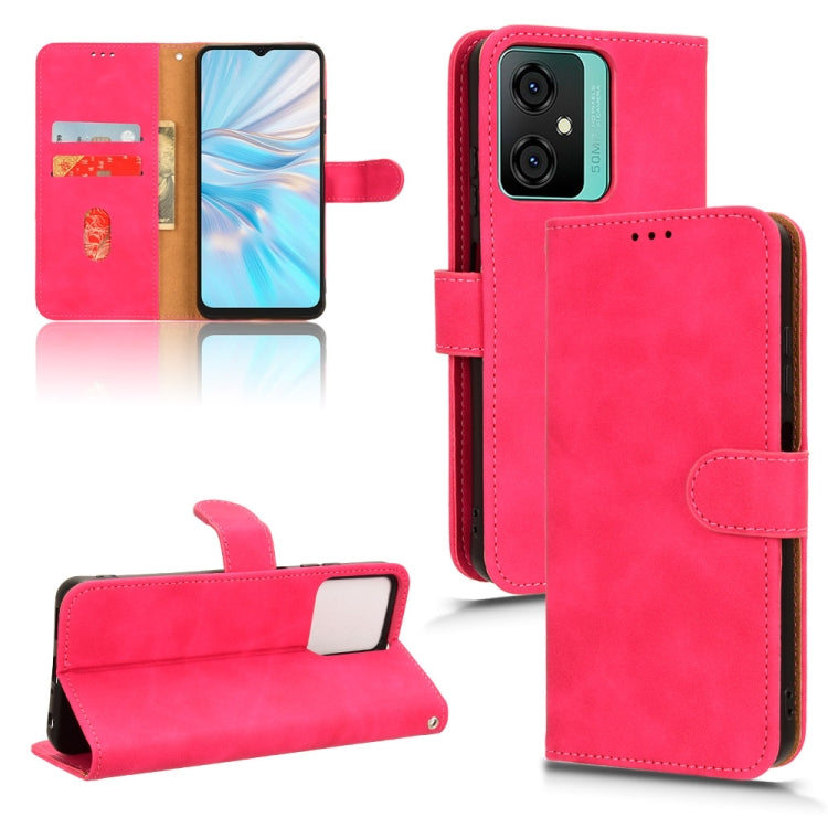 For Blackview OSCAL C70 Skin Feel Magnetic Flip Leather Phone Case(Rose Red) - More Brand by buy2fix | Online Shopping UK | buy2fix