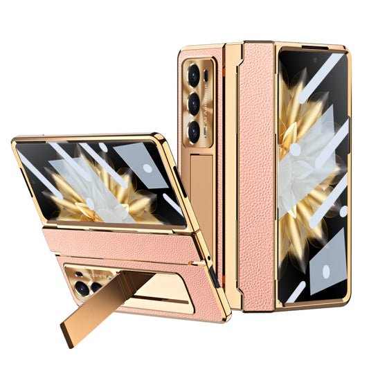 For Honor Magic V2 Shield Series Integrated Folding Phone Case(Rose Gold) - Honor Cases by buy2fix | Online Shopping UK | buy2fix