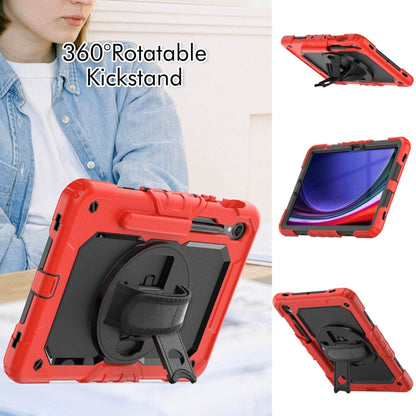 For Samsung Galaxy Tab S9 / S8 / S7 Silicone + PC Tablet Case(Red+Black) - Galaxy Tab S9 Cases by buy2fix | Online Shopping UK | buy2fix