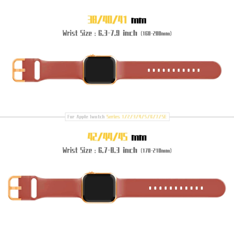 For Apple Watch Series 8 41mm Pin Buckle Silicone Watch Band(Coral) - Watch Bands by buy2fix | Online Shopping UK | buy2fix