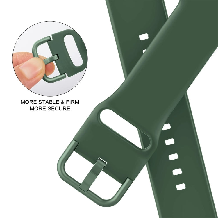 For Apple Watch Series 7 41mm Pin Buckle Silicone Watch Band(Clover) - Watch Bands by buy2fix | Online Shopping UK | buy2fix