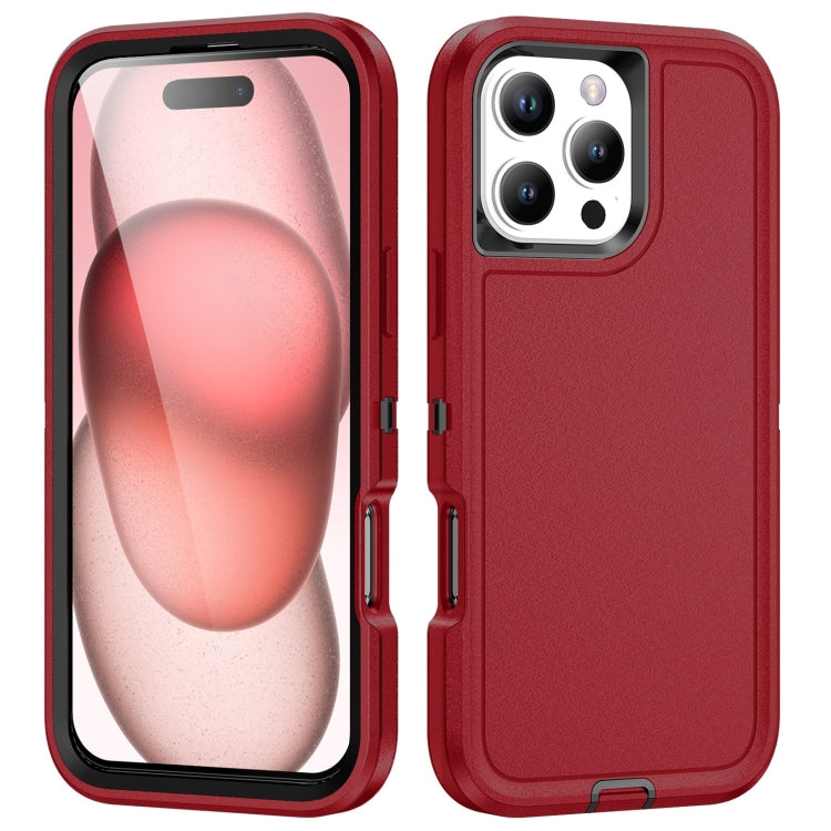 For iPhone 16 Pro Life Waterproof Rugged Phone Case(Red + Black) - iPhone 16 Pro Cases by buy2fix | Online Shopping UK | buy2fix