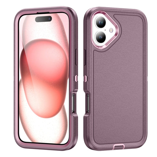 For iPhone 16 Life Waterproof Rugged Phone Case(Purple + Pink) - iPhone 16 Cases by buy2fix | Online Shopping UK | buy2fix