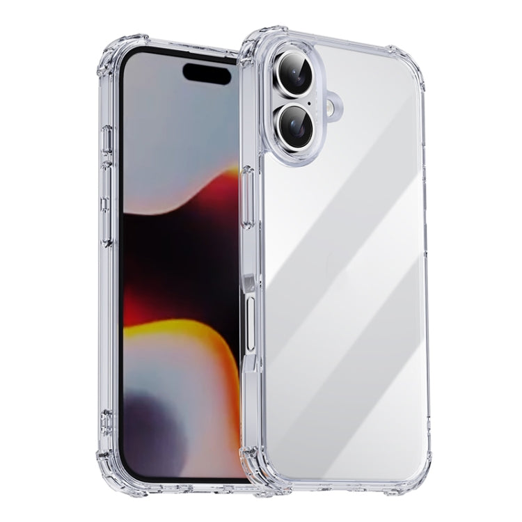 For iPhone 16 Plus iPAKY Crystal Clear Series Shockproof PC + TPU Protective Phone Case(Transparent) - More iPhone Cases by iPAKY | Online Shopping UK | buy2fix