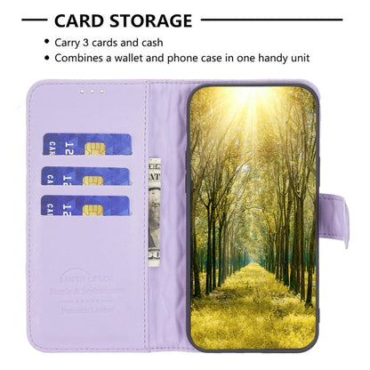 For Motorola Moto G84 Diamond Lattice Wallet Flip Leather Phone Case(Purple) - Motorola Cases by buy2fix | Online Shopping UK | buy2fix