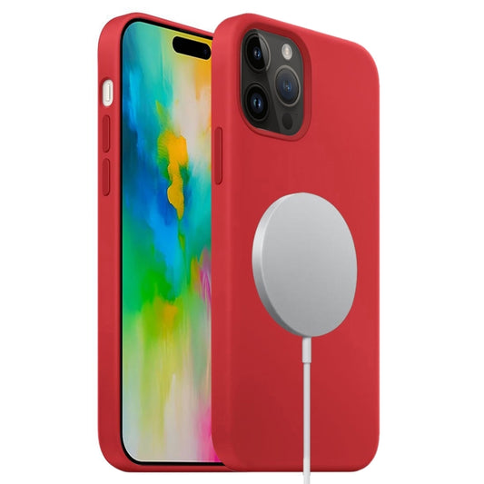 For iPhone 16 Pro Liquid Silicone Full Coverage MagSafe Phone Case(Red) - More iPhone Cases by buy2fix | Online Shopping UK | buy2fix