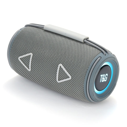 T&G TG-657 Portable Wireless 3D Stereo Subwoofer Bluetooth Speaker Support FM / LED Atmosphere Light(Grey) - Desktop Speaker by T&G | Online Shopping UK | buy2fix