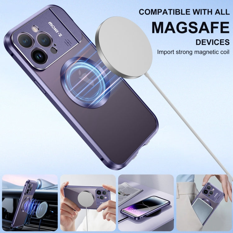 For iPhone 13 Pro Aromatherapy Holder Single-sided MagSafe Magnetic Phone Case(Purple) - iPhone 13 Pro Cases by buy2fix | Online Shopping UK | buy2fix