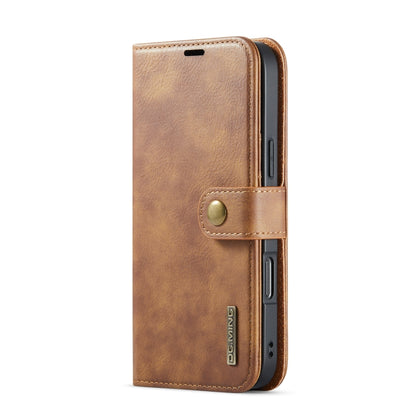 For iPhone 16 Pro Max DG.MING Crazy Horse Texture Detachable Magnetic Leather Phone Case(Brown) - iPhone 16 Pro Max Cases by DG.MING | Online Shopping UK | buy2fix