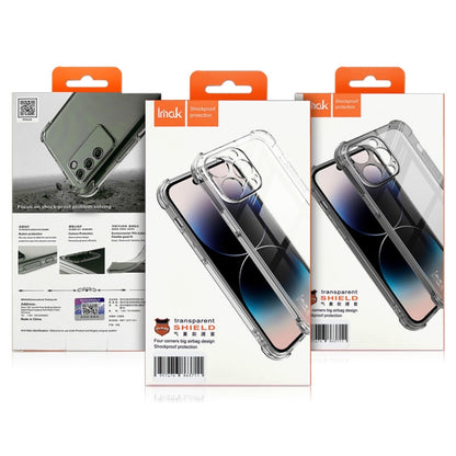 For OnePlus Ace 2 Pro 5G imak Shockproof Airbag TPU Phone Case(Transparent Black) - OnePlus Cases by imak | Online Shopping UK | buy2fix