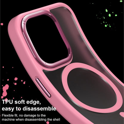 For iPhone 15 Pro Max MOMAX Magsafe Magnetic PC + TPU + Metal Phone Case(Pink) - iPhone 15 Pro Max Cases by MOMAX | Online Shopping UK | buy2fix