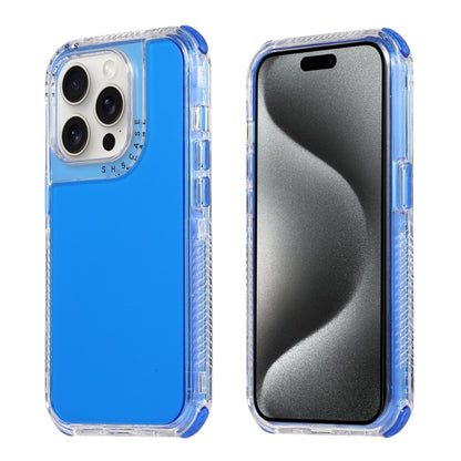 For iPhone 16 Pro Dreamland 3 in 1 Clear Color Transparent Frame PC + TPU Phone Case(Blue) - iPhone 16 Pro Cases by buy2fix | Online Shopping UK | buy2fix