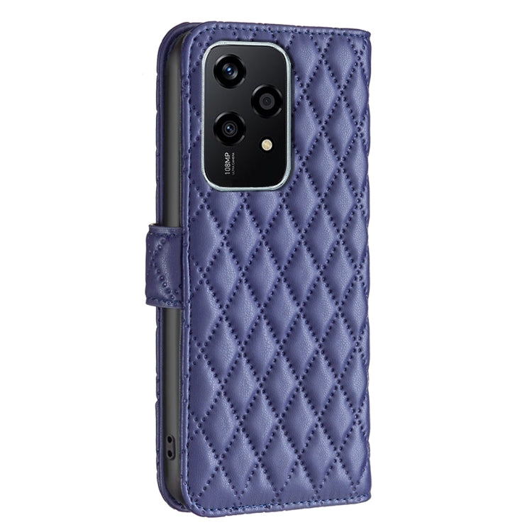 For Honor 200 Lite Global Diamond Lattice Wallet Flip Leather Phone Case(Blue) - Honor Cases by buy2fix | Online Shopping UK | buy2fix