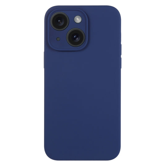 For iPhone 15 Plus Pure Color Liquid Silicone Fine Pore Phone Case(Royal Blue) - iPhone 15 Plus Cases by buy2fix | Online Shopping UK | buy2fix