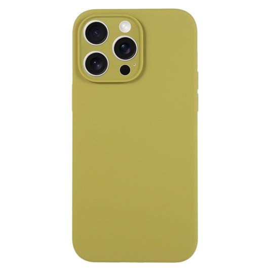 For iPhone 16 Pro Max Pure Color Liquid Silicone Fine Pore Phone Case(Willow Green) - iPhone 16 Pro Max Cases by buy2fix | Online Shopping UK | buy2fix