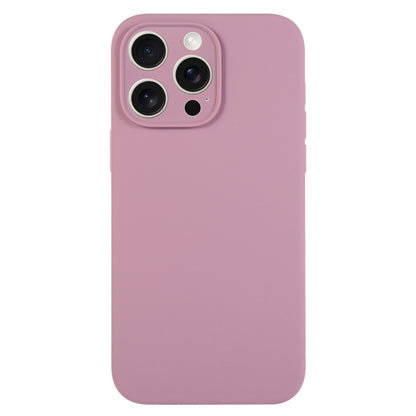 For iPhone 16 Pro Pure Color Liquid Silicone Fine Pore Phone Case(Black Currant) - iPhone 16 Pro Cases by buy2fix | Online Shopping UK | buy2fix