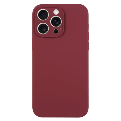 For iPhone 16 Pro Pure Color Liquid Silicone Fine Pore Phone Case(Plum) - iPhone 16 Pro Cases by buy2fix | Online Shopping UK | buy2fix