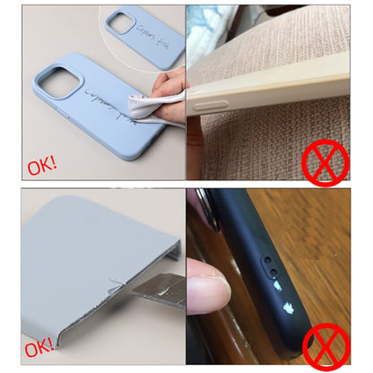 For iPhone 16 Plus Pure Color Liquid Silicone Fine Pore Phone Case(Lake Blue) - iPhone 16 Plus Cases by buy2fix | Online Shopping UK | buy2fix