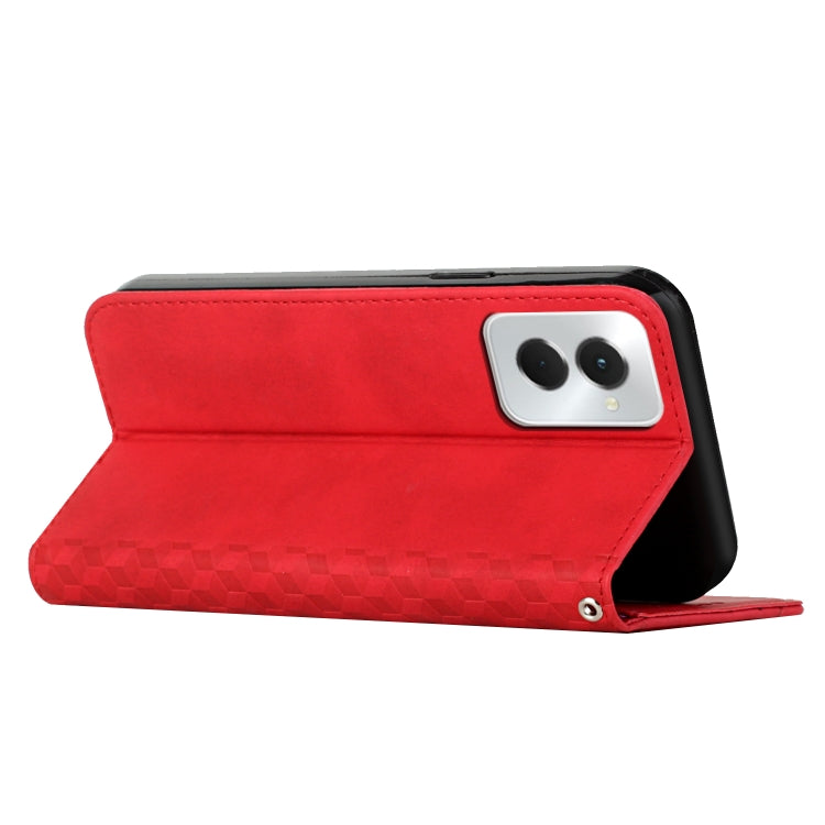 For Motorola Moto G Power 5G 2024 Diamond Splicing Skin Feel Magnetic Leather Phone Case(Red) - Motorola Cases by buy2fix | Online Shopping UK | buy2fix