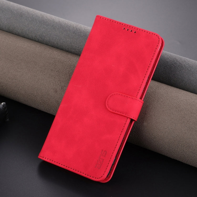 For Honor 90 AZNS Skin Feel Calf Texture Flip Leather Phone Case(Red) - Honor Cases by AZNS | Online Shopping UK | buy2fix