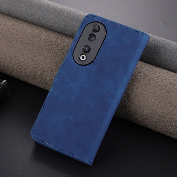 For Honor 90 AZNS Skin Feel Calf Texture Flip Leather Phone Case(Blue) - Honor Cases by AZNS | Online Shopping UK | buy2fix