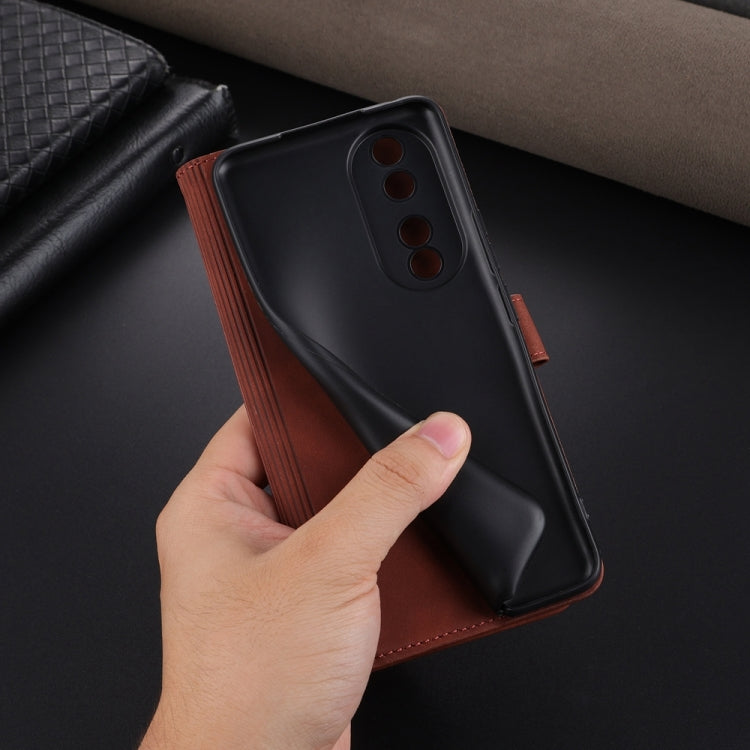 For Honor 90 Pro AZNS Skin Feel Calf Texture Flip Leather Phone Case(Brown) - Honor Cases by AZNS | Online Shopping UK | buy2fix