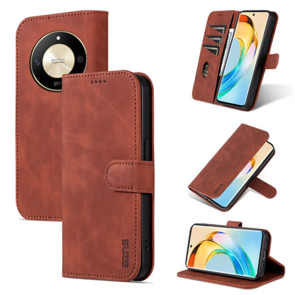 For Honor X50 AZNS Skin Feel Calf Texture Flip Leather Phone Case(Brown) - Honor Cases by AZNS | Online Shopping UK | buy2fix