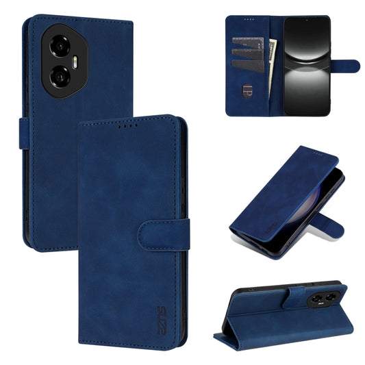 For Honor 300 AZNS Skin Feel Calf Texture Flip Leather Phone Case(Blue) - Honor Cases by AZNS | Online Shopping UK | buy2fix