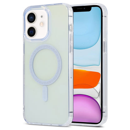 For iPhone 11 Magic Diamond Blu-ray MagSafe Phone Case(White) - iPhone 11 Cases by buy2fix | Online Shopping UK | buy2fix