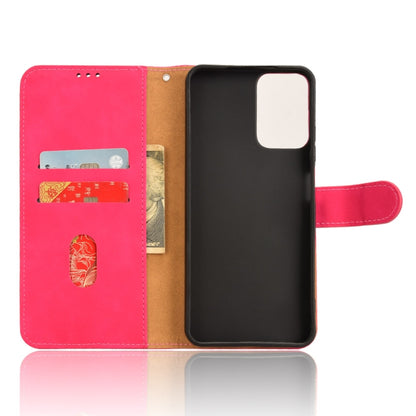 For Motorola Moto G Power 5G 2024 Skin Feel Magnetic Flip Leather Phone Case(Rose Red) - Motorola Cases by buy2fix | Online Shopping UK | buy2fix