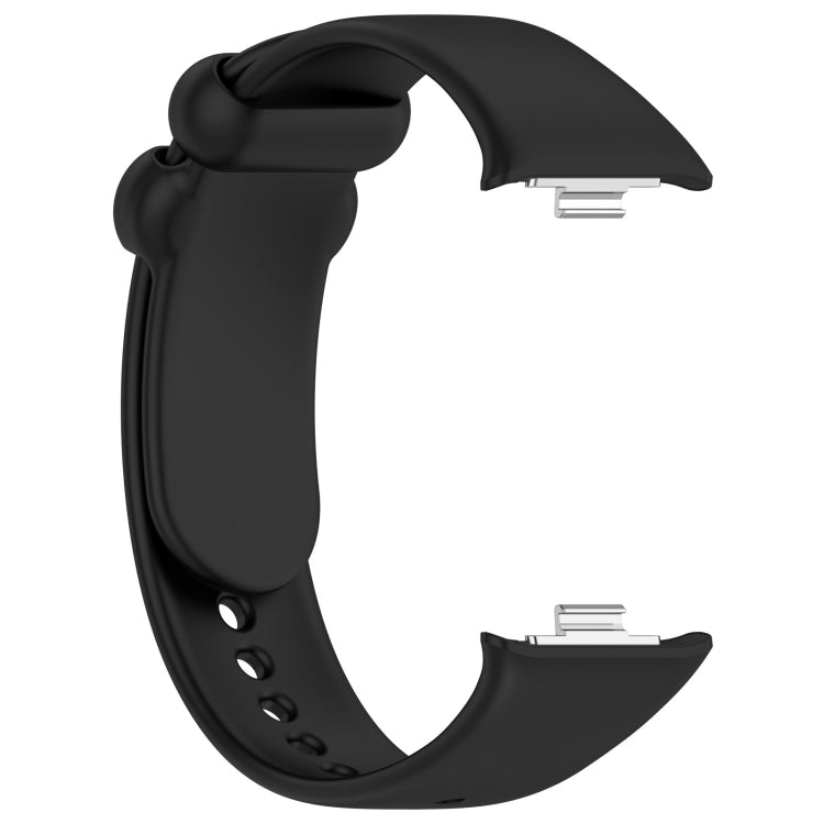 For Xiaomi Mi Band 8 Pro Solid Color Black Buckle Silicone Watch Band(Black) - Watch Bands by buy2fix | Online Shopping UK | buy2fix