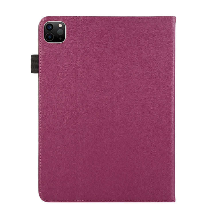 For iPad Pro 11 2024 Litchi Texture Leather Sucker Tablet Case(Purple) - iPad Pro 11 2024 Cases by buy2fix | Online Shopping UK | buy2fix