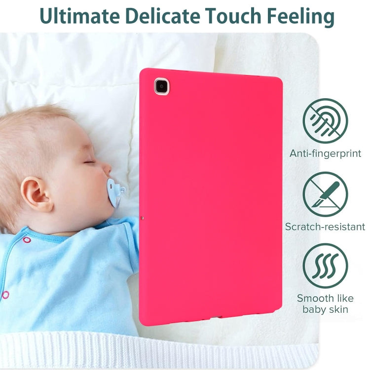 For Samsung Galaxy Tab S9 Oil Spray Skin-friendly TPU Tablet Case(Rose Red) - Galaxy Tab S9 Cases by buy2fix | Online Shopping UK | buy2fix