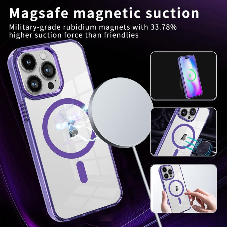 For iPhone 12 Pro Ice Color Magnetic Series PC + Acrylic Magsafe Phone Case(Transparent) - iPhone 12 / 12 Pro Cases by buy2fix | Online Shopping UK | buy2fix