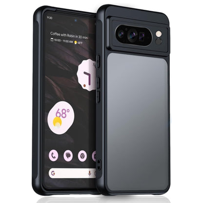 For Google Pixel 9 Pro XL Ultra-thin Translucent PC+TPU Phone Case(Black) - Google Cases by buy2fix | Online Shopping UK | buy2fix