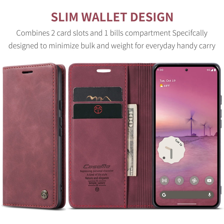 For Google Pixel 9 Pro XL CaseMe 013 Multifunctional Horizontal Flip Leather Phone Case(Wine Red) - Google Cases by CaseMe | Online Shopping UK | buy2fix